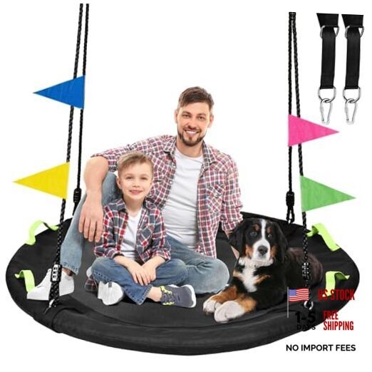 48 inch Tree Swing, Larger Saucer Flying Swing for Whole Family, 48 Inch