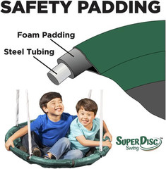 Deerfield Outdoor Swing Set with Slide, See Saw, Trapeze & Fun-Glidr