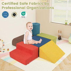 Climbing Toys for Toddlers, 6Pc Kids Climb and Crawl Soft Foam Block Activity St