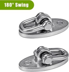 2 Pieces 2000 lb Capacity Stainless Steel 180° Swing Hangers, Heavy Duty Swin…