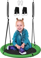 24 Inch Saucer Tree Swing Set for Kids & Adults, Adjustable Swing Sets for Backy