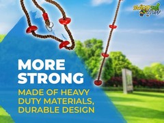 SWING SET STUFF INC CLIMBING ROPE WITH STEPS RED tree house wooden play set 0288