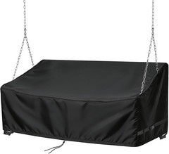 Porch Swing Cover Waterproof Outdoor Hanging Swing Chair Cover for 2 Person