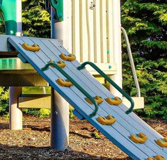 17 Inch Playground Safety Handles Green Grab Handle Bars