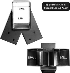 Heavy Duty Swing Sets Brackets 2 Black A-Frame Swing Set Brackets with All fo…
