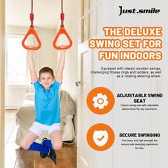 Doorway Swing Mount for Kids & Door Pull up Bar for Adults, Indoor Kid Swing wit
