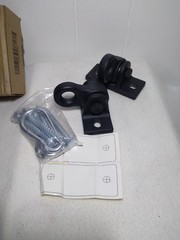 2 Pack ABUSA Heavy Duty Black Swing Hangers Screws Bolts & Disconnects Included