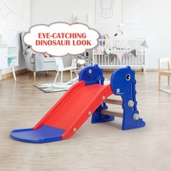 Kids Boys Girls Toddlers Climbing Slide Indoor Outdoor w/ Basketball Hoop