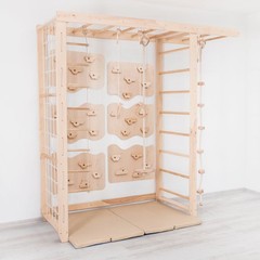 Indoor Monkey Bars Kids Climbing Ladder Net Pull Up Bar Home Gym Montessori