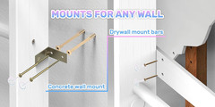 Swedish Ladder Wall Set – Kids Gymnastics Stall Bars for Home Exercise