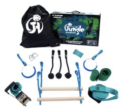 Ninja Obstacle Course 7 Obstacles Monkey bars Swing Rings