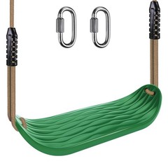 Non-Slip Swing Seat with Adjustable Rope and Carabiners – Heavy Duty Playgrou…