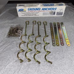 XDP Recreation Metal Ground Anchor Kit Hardware swing sets, trampoline and more
