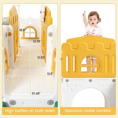 8 in 1 Toddler Slide Playset Indoor Playground Kids Baby Outdoor Indoor Playset