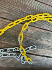 Swing-N-Slide Heavy Duty Green Swing Seat w/ Yellow & Gray Chains