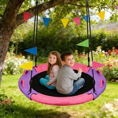 43 Inch Tree Swing, 900lbs Weight Capacity Saucer Swing Sets for Kids & Adult…