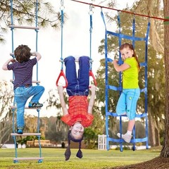 Dripex 65FT Ninja Warrior Obstacle Course For Kids