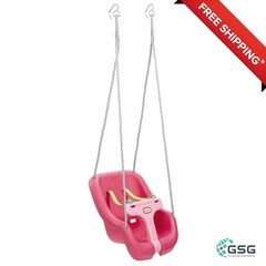 FFP 2-IN-1 SNUG ‘N SECURE T-SHAPED BABY AND TODDLER SWING – MAGENTA