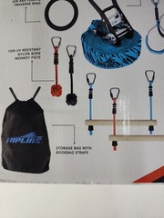 Ripline 36ft Ninjaline Portable JungleGym System 7 Obstacles Missing Storage Bag