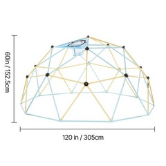 Uimoso 10FT Geometric Climbing Dome for Kids, 1000LBS Capacity Jungle Gym
