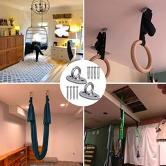 Heavy Duty Stainless Steel Swing Hanger for Home Gym – 2800 lbs Capacity, 2 Pcs