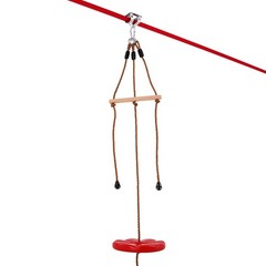 Uimoso 65 ft Zip Line Kit for Kids and Adults with Trolley Support Up to 500 lbs