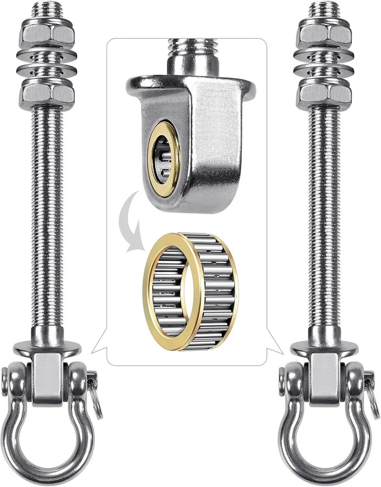BeneLabel Heavy Duty Swing Hangers with Bearings – Set of 2 Stainless Steel 304