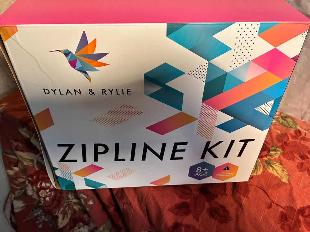 Dylan & Kylie Zip Line Kit for Kids/Adults 120 ft up to 380 lbs.