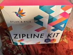 Dylan & Kylie Zip Line Kit for Kids/Adults 120 ft up to 380 lbs.