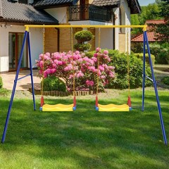 New Heavy Duty Metal Swing Frame Extra Large Stand For Kids Adults Garden Yard