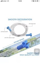 SEAAN 100ft Zipline Kits for Backyard with Spring Brake, Cable Tensioning Kit, D
