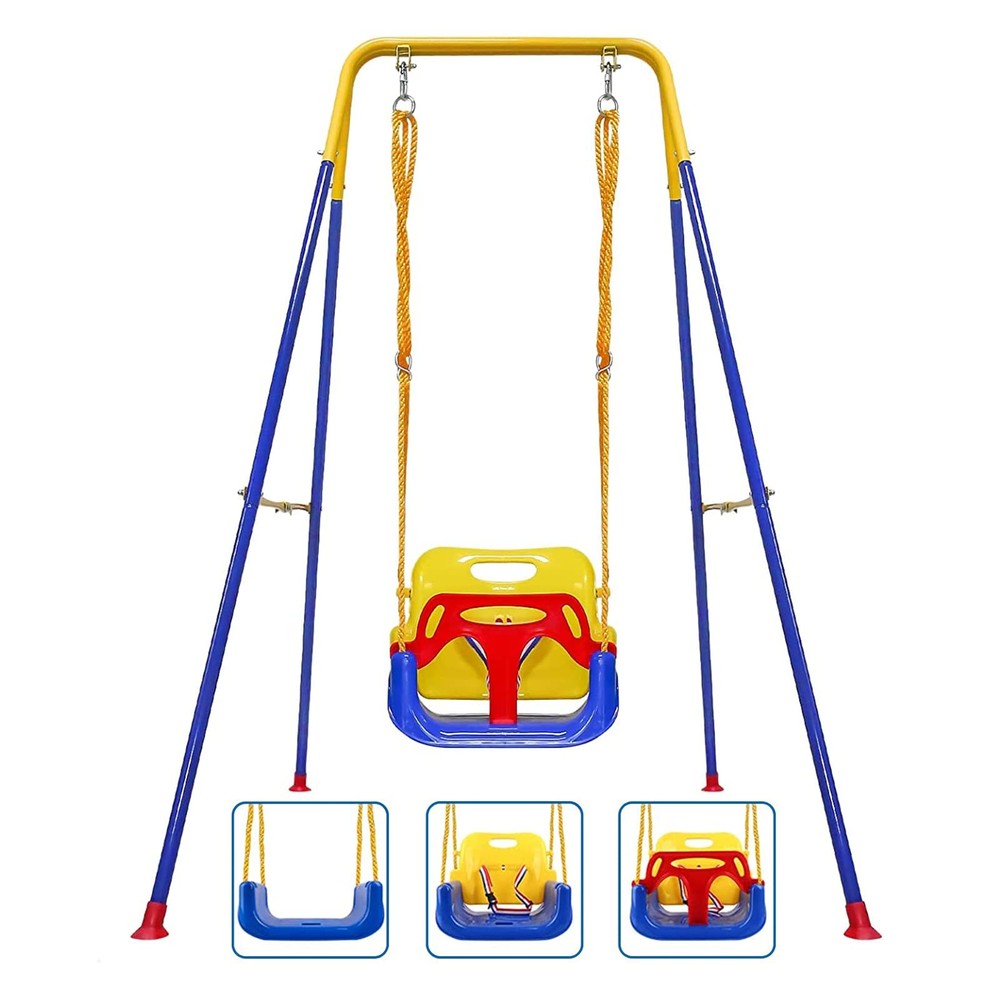 3 in 1 Outdoor Baby Toddler Swing with Stand