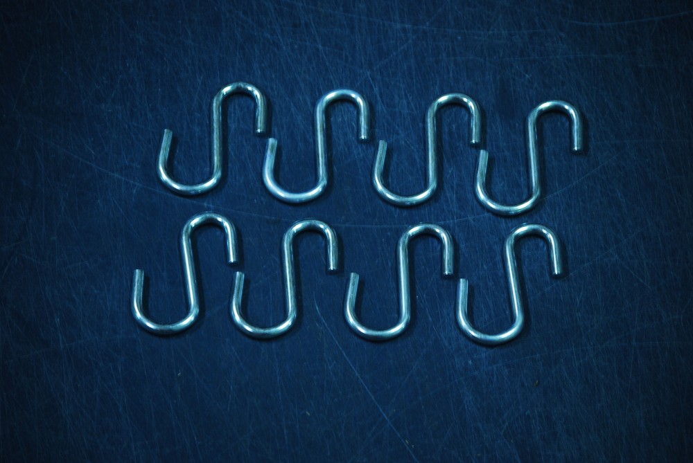 8 Piece Zinc Plated 5/16 S-Hooks swing-set hardware swing accessories strong