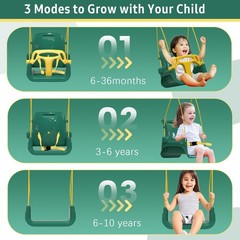 Multifunctional Toddler Swing, Foldable Baby Swing Outdoor & Indoor Use, Easi…