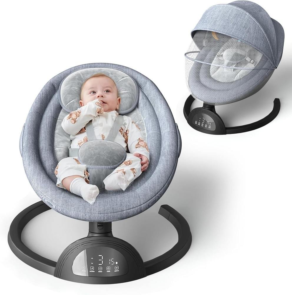Baby Swings for Infants, Portable Baby Swing for Indoor and Outdoor, Bluetoot…