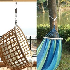 FDKJEJC 2 Pack 3.3-Inch Heavy Duty S Hooks, 304 Stainless Steel Swing Hammock…