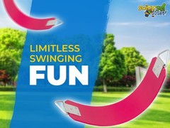 SWING SET STUFF POLYMER BELT SEAT PINK wooden playground accessory backyard 0130