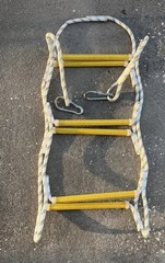 5.9 ft Nylon Climbing Rope Ladder for Kids or Adult Playground Hanging Ladder