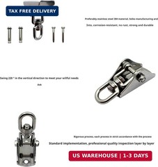 Heavy Duty Swing Hanger Hook, 360° Swivel Swing hook with 4 Screws for Porch Yog