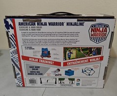 American Ninja Warrior Slackline and Hand Holds with Carrying Bag Ages 5+ NEW