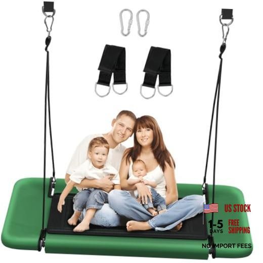60″ Retangular Tree Swing for Kids & Adults, Adjustable Retangular 60″x 31″