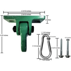 Premium Aluminum Swing Hangers Smooth Bearings Easy Install Swings Yoga Sandbags