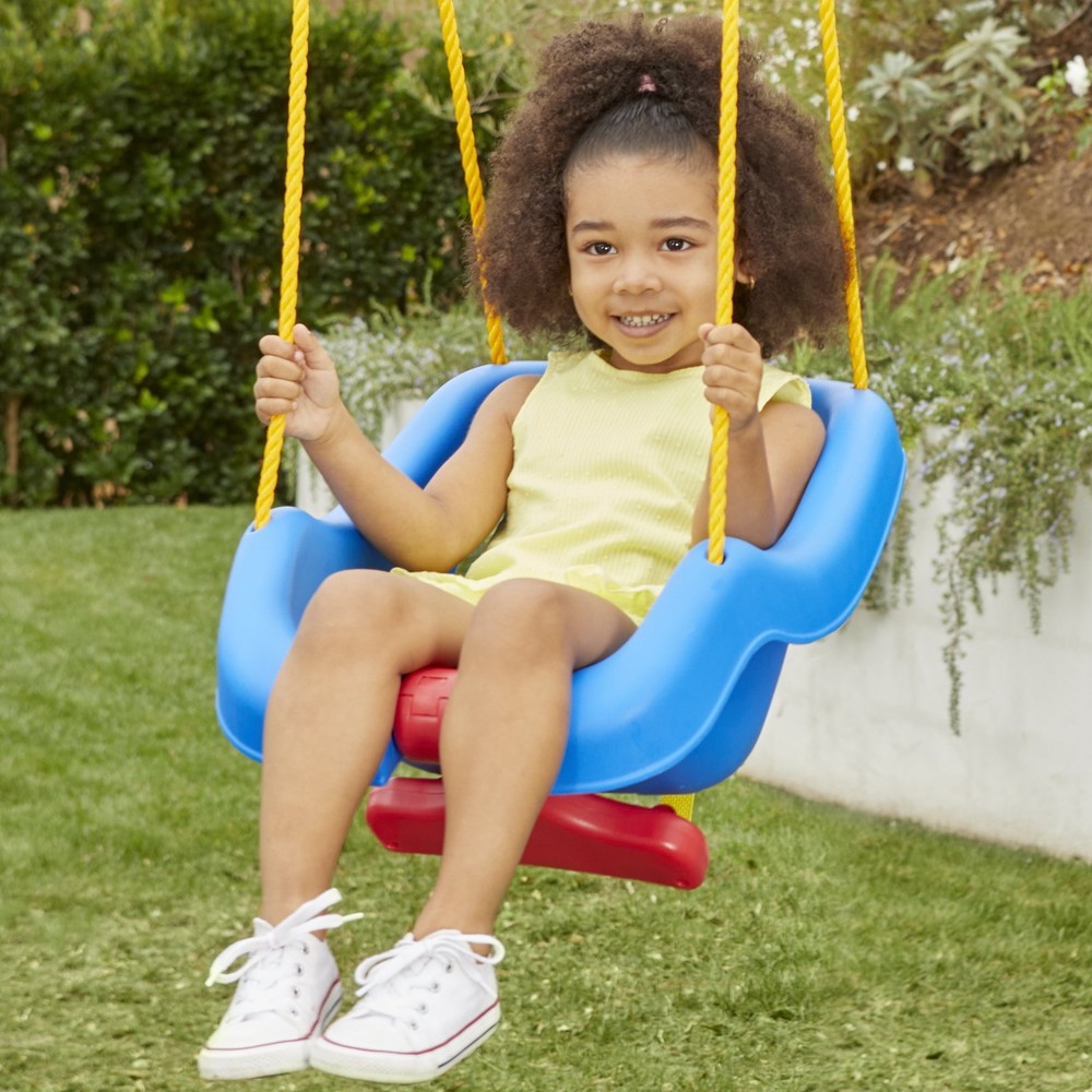 2-in-1 Snug and Secure Swing High Back Swing 50 Lbs Capacity Adjustable Straps