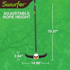 Ninja-Twister Swing Spins Set: Slackline Attachments – 360° Handle Twist-Spin Fl