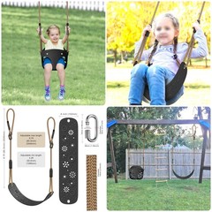 Toddler Swing Set Accessories High Back Full Bucket Swing Seats w/Adjustable …