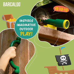 Playground Accessories for Kids Outdoor Playset Kids Pirate Telescope, Steering