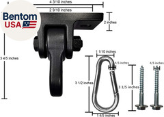 Heavy Duty Black Swing Hangers Screws Bolts Included over 5000 Lb Capacity Playg