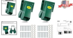 A-Frame Swing Set Brackets – Green, Heavy Gauge Steel, 2 Brackets with Hardware