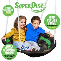 Swing Set 148 L x 93 W 74 H Metal Frame 5 Capacity XDP Recreation SuperDisc User
