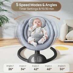 Baby Swings for Infants, Portable Baby Swing for Indoor and Outdoor, Bluetoot…